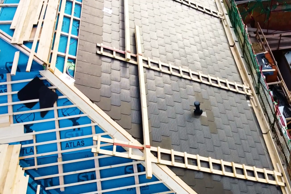 DAS Energy Solar Roof PV-Modul für Dächer mit Doppeldeckung